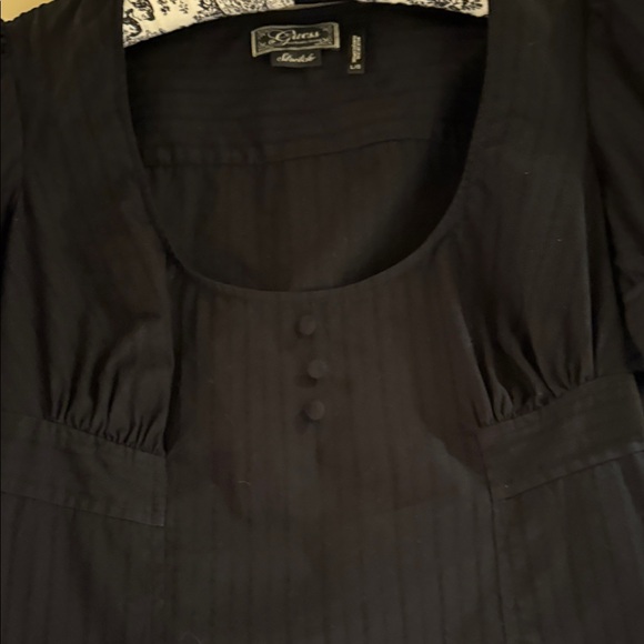 Black Victorian Style Blouse by Guess size L - Picture 3 of 7